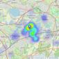 Rochills Ltd - Walton-On-Thames listings heatmap