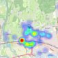 Romans - Burnham listings heatmap