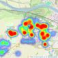 Rook Matthews Sayer - Ryton listings heatmap