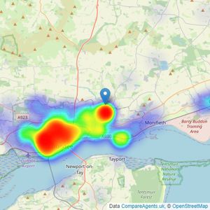 Rosie Fraser Real Estate - Dundee listings heatmap