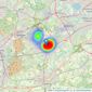 Seymours Estate Agents - Horsell listings heatmap