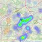 Seymours Prestige Homes - Covering Surrey listings heatmap