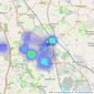 Smiths Property Experts - Loughborough listings heatmap