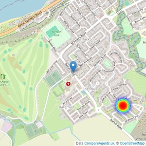 Springfield - North Scotland listings heatmap