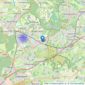 Strutt & Parker - Covering Berks & North Surrey New Homes listings heatmap