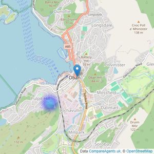 The Estates Office - Oban listings heatmap