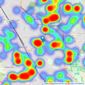 Thomas Brown Estates - Orpington listings heatmap