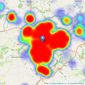 Verity Frearson - Harrogate listings heatmap