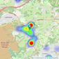 Vickery - West End, Woking listings heatmap