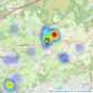 Waterfords - Chobham listings heatmap