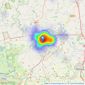 William H. Brown - Harrogate listings heatmap