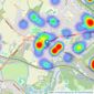 William H. Brown - Horsforth listings heatmap