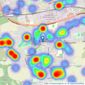 William H. Brown - Pudsey listings heatmap