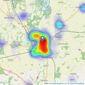William H. Brown - Retford listings heatmap
