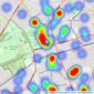 Williams Harlow - Cheam Village listings heatmap