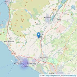 Wilsons Auctions Ltd - Dalry listings heatmap