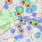 Winkworth - Cheam listings heatmap