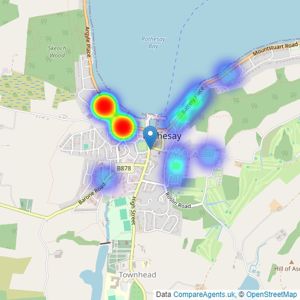 Wm Skelton & Co - Isle of Bute listings heatmap
