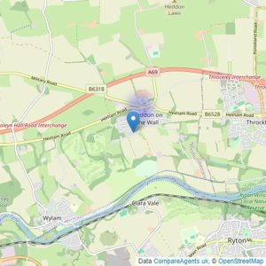 WPG lettings - Newcastle Upon Tyne listings heatmap